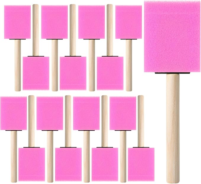 Bates- Foam Paint Brushes, 16 Pack by BatesChoice