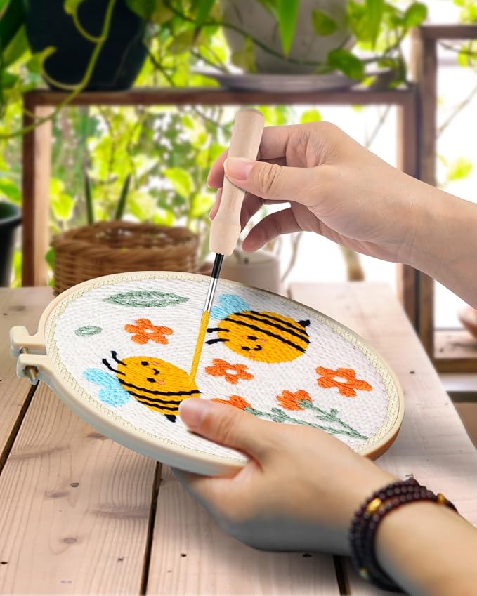 TINDTOP Punch Needle Kits, DIY Punch Embroidery Kits - Image 4