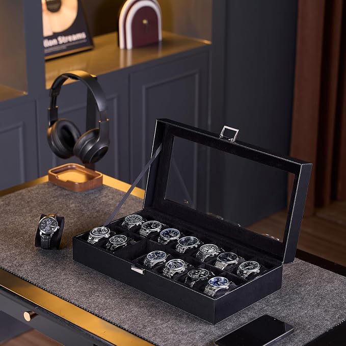 ProCase Watch Box Organizer, 14 Slot Watch Display Case - Image 6
