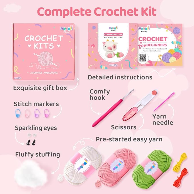 Mewaii Crochet Kit for Beginners Level 3 - Image 4