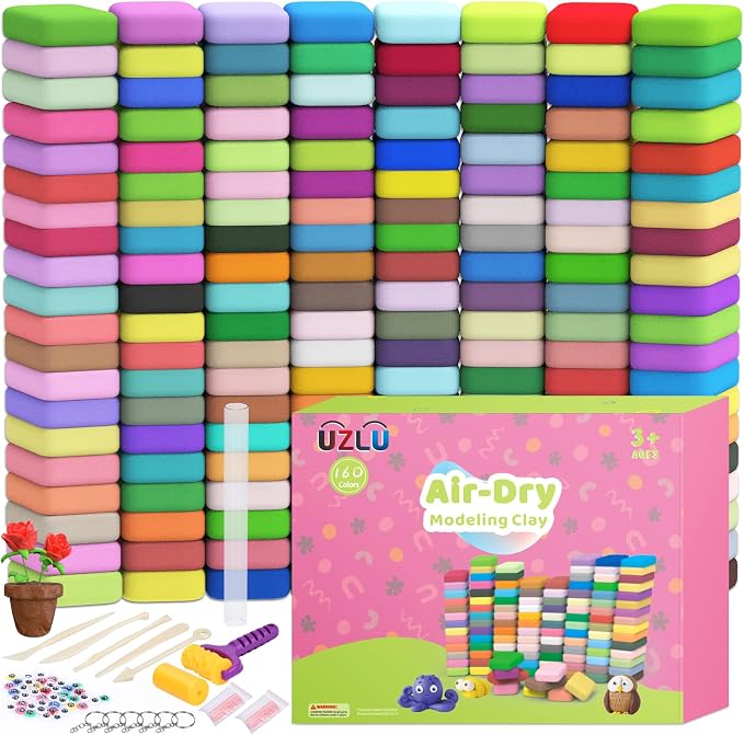 254 Pcs Air Dry Clay 160 Colors Modeling Model Magic Clay - Image 8