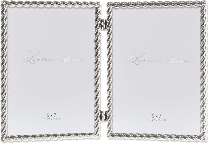 Lawrence Frames Metal Frame, Rope Design, 5x7 Double by LawrenceFrames