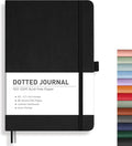 RETTACY Dotted Journal Notebook, 192 Pages, A5 Medium Size | Leather Hardcover by RETTACY