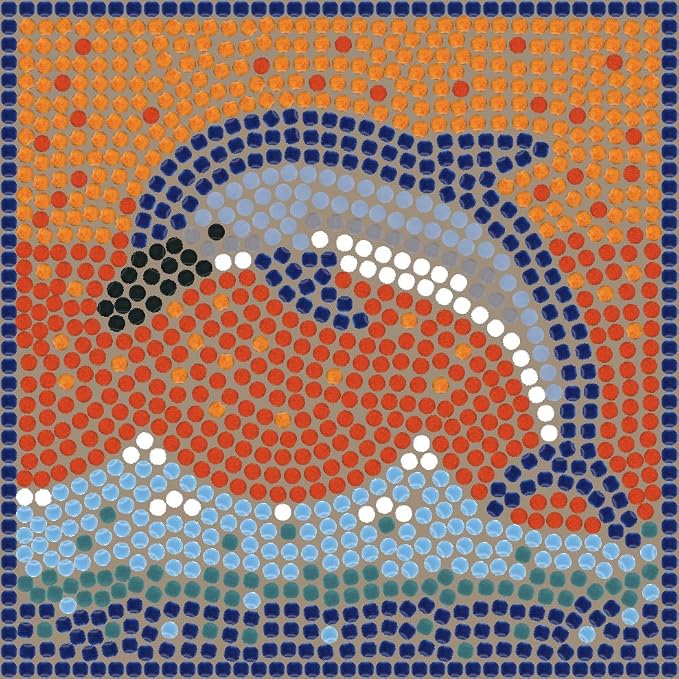 Complete Mosaic Kits for Adults: Unleash Your Creativity, Square 7inch Joyful by ALEA+Mosaic
