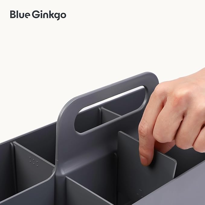 BLUE GINKGO Stackable Organizer Caddy, Made in Korea | Portable. Adjustable. - Image 7