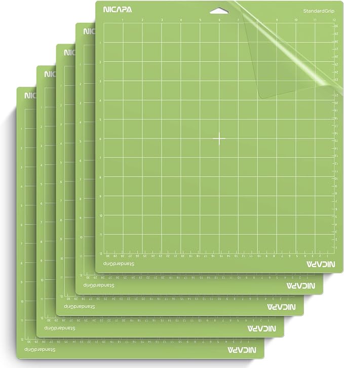 Standard Grip Cutting Mat for Cricut Maker 3/Maker/Explore 3/Air 2/Air/One by NICAPA