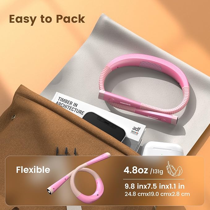 Glocusent Book Light, 3-Color & 6-Brightness Reading Light, Bendable Neck Light - Image 5