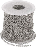 Pandahall 82 Feet/25M Soldered 304 Stainless Steel Curb Chains 4x3x0.6mm by PHPandaHall