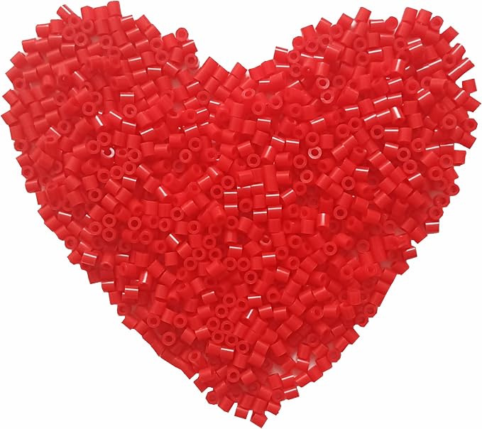 6000 Pcs Beads Fuse Beads - 5mm Red Melting Beads by Yowamho