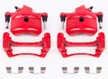 Power Stop Front S2090 Pair of High-Temp Red Powder Coated Calipers For Honda Accord 1998-2002 [Model Specific]
