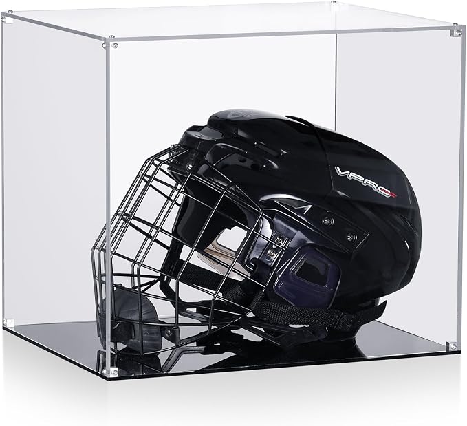 All Clear Acrylic Helmet Display Case, Assembly Box by MaiiTiproll