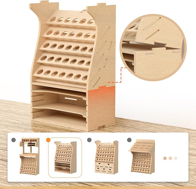 Wooden Model Organizer, Paint Rack - Image 4