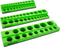 OEMTOOLS 22485 3-Pc Magnetic Socket Organizer, SAE Magnetic Socket Holder, Socket Holders for 68 Deep and Shallow Sockets, Socket Holders 1/4, 3/8, 1/2 Inch Sizes