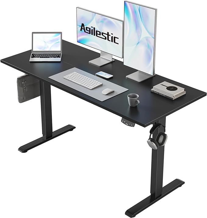 Agilestic Electric Standing Desk, 48 x 24 Inches Height Adjustable Desk by Agilestic