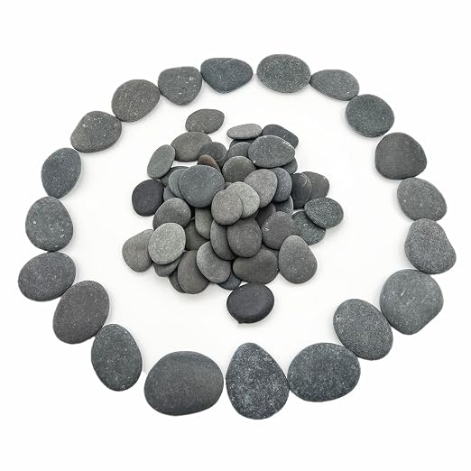 Lifetop 100 PCS Rocks Bulk for Painting, River DIY Rocks Flat & Smooth Kindness - Image 2