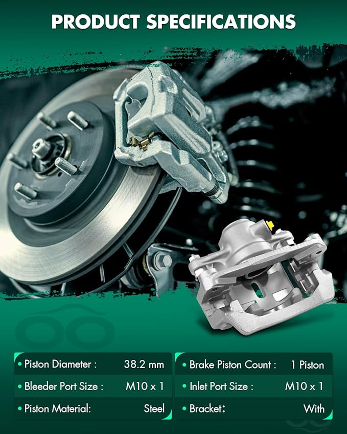 SCITOO 19B7029 Rear Left Disc Brake Caliper Assembly w/Bracket For Subaru For Crosstrek/For Forester/For Impreza/For XV Crosstrek
