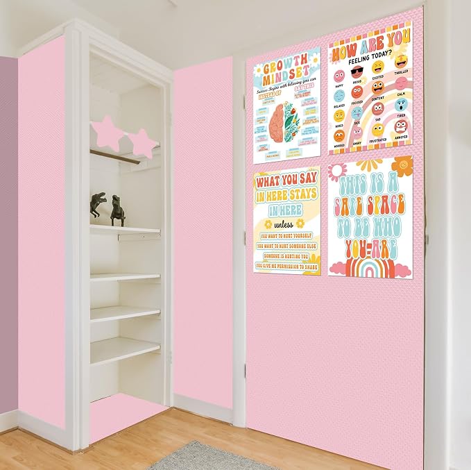 Inkspire Pink Bulletin Board Paper Roll, 14.8FTx47IN Large Reusable Waterproof - Image 7