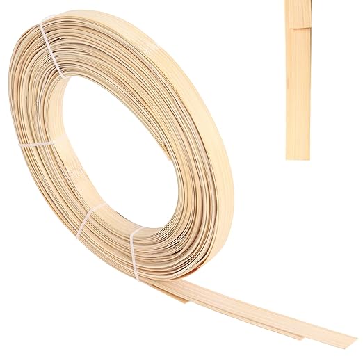 Bamboo Strips for Weaving, 0.6 Inch Wide Strips for Craft 10 Feet Long Smooth by Hoqqf