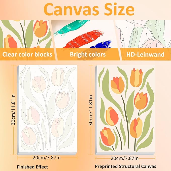 Mandun 3 Pack Paint by Numbers Kit - Image 2