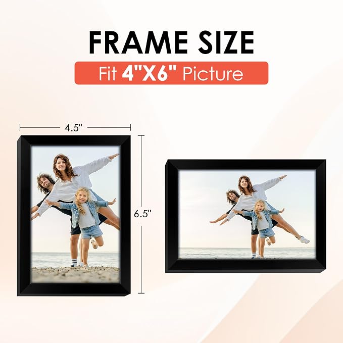 FIXSMITH 4x6 Picture Frame Set of 6 - Image 2