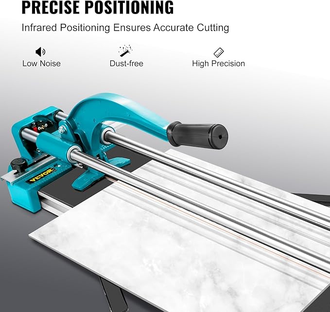 Vevor 24 Inch/600mm Tile Cutter Double Rails & Brackets Manual Tile Cutter 45356 in Cap w/Precise Laser Manual Tile Cutter Tools for Precision Cutting (24 Inch) - Amazon.com