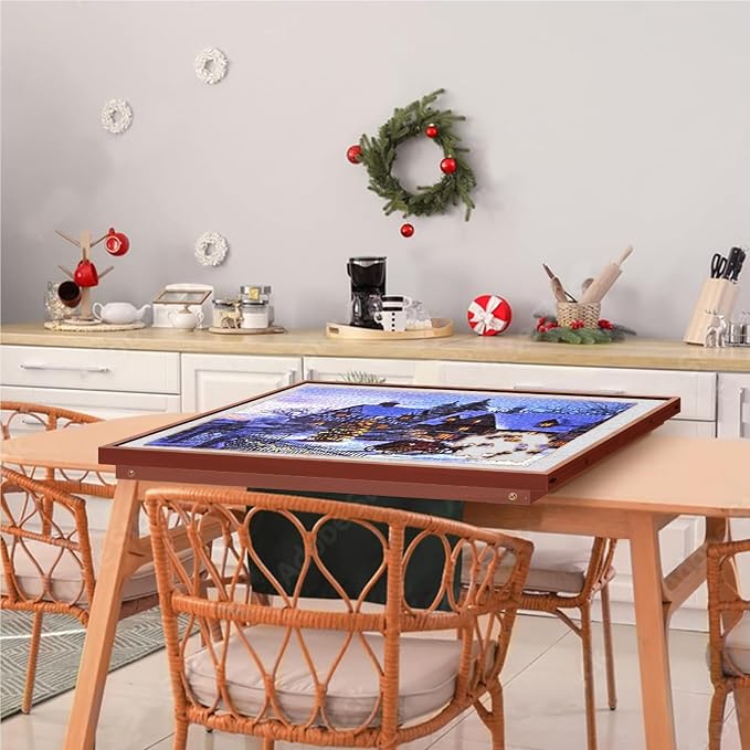 Puzzle Board 1500 Pieces, 34.3”x 26.5” Jigsaw Puzzle Table - Image 6