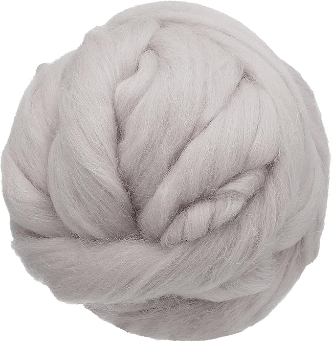 uxcell 3.53oz Wool Roving Yarn, Needle Felting Wool Fiber DIY Craft Needle Wet by uxcell