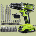 Cordless Drill Set, KELNOW 21V PowerDrill with Power Pack and Charger, 3/8-Inch Keyless Chuck ElectricDrill, 25+1 Position, 2 Speed, 27pcs Drilldriver Bits Tool Drills for DIY Projects
