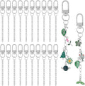 Chuyau 20pcs Silver Keychain Making Kit Swivel Snap Hook Lobster Claw Clasps by chuyau