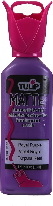 Tulip Dimensional Fabric Paint 1-1/4 Ounces-Matte-Royal Purple by Tulip