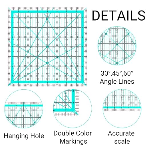 Quilting Rulers, 5 Quilting Square Rulers - Image 5
