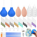 98 PCS Pottery Tools Supplies Precision Tip Applicator, Clay Slip Trailing by Jollidecor