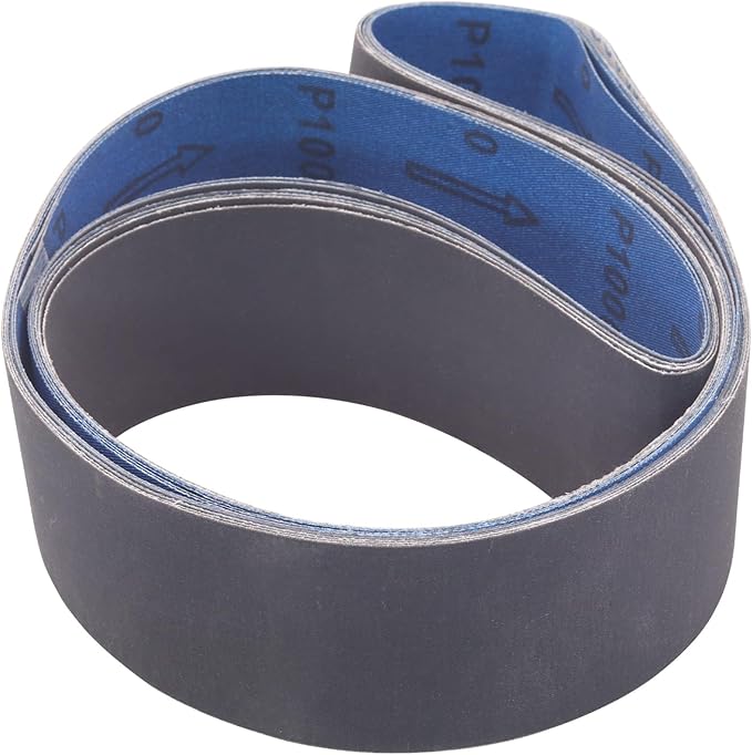 Donanim 2x48 Fine Sanding Belts, 6 Pack Belt Sander Knife Sharpening Belts 2 inch x 48 inch 600 800 1000 Grit Silicon Carbide Sanding Belts for Stone Glass Metal Grinding