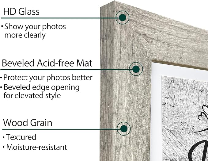 Califortree Gray 11x14 Picture Frame - Image 2