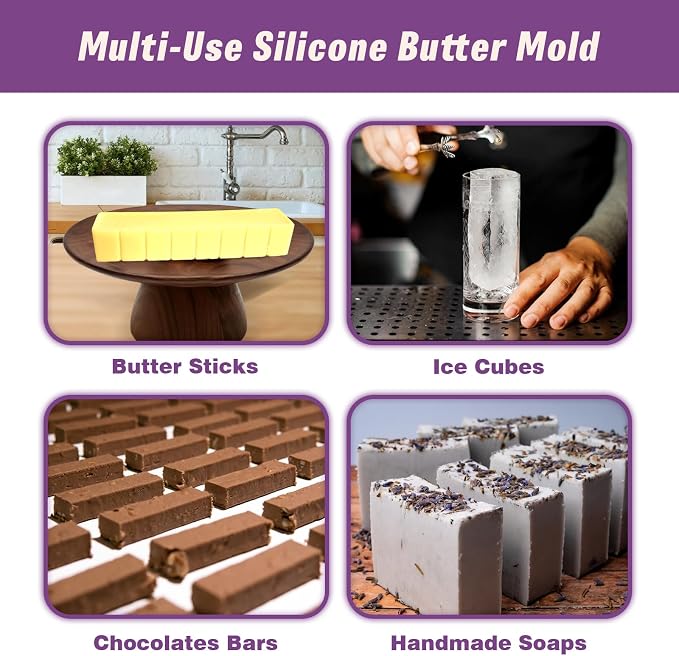 Silicone Butter Molds with Lid & Spatulas - Image 7