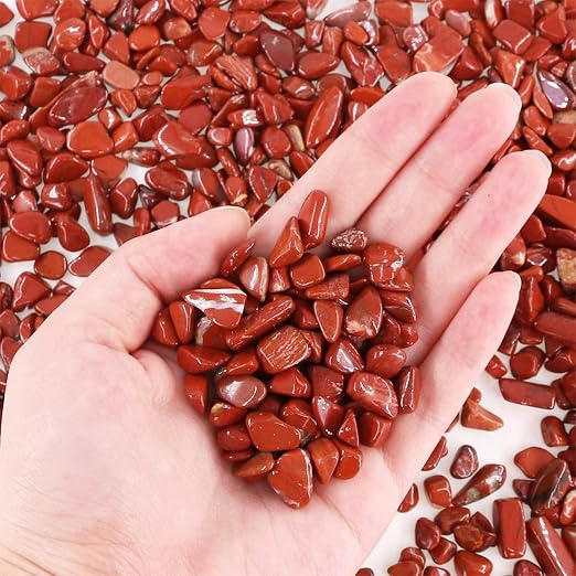 1 Lb Decorative Quartz Pebbles Irregular Shaped Red Jasper Stones Small Tumbled - Image 7