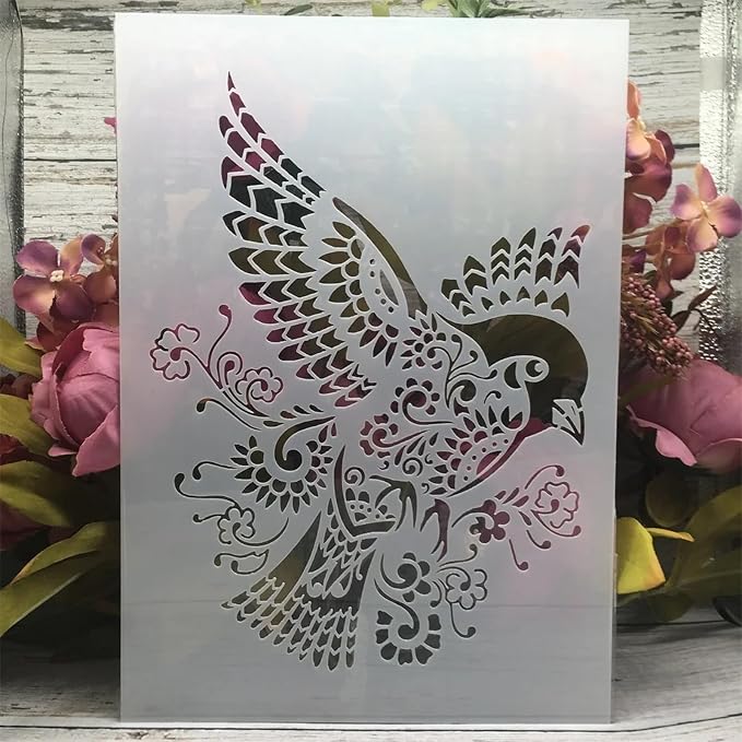 TIAMECH A4 Reusable Sparrow Stencil - Image 4