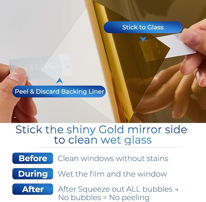 Coavas Window Privacy Film Daytime See Out Not in, 91% UV Blocking Heat Control - Image 9