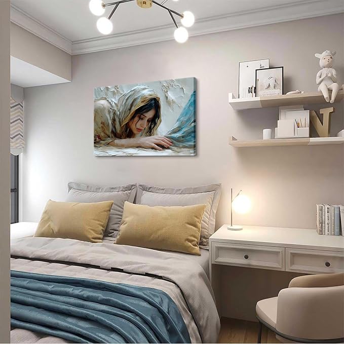 Jesus Heals the Girl Wall Art Woman Touches the Hem of Jesus' Skirt Wall Decor - Image 7