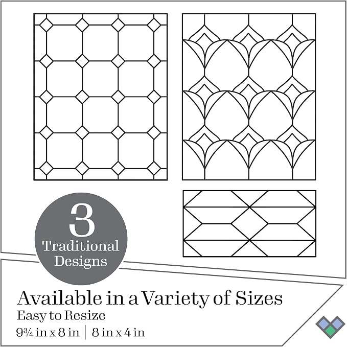 Gallery Glass Privacy Window PROMOGGPW22, Stained Glass Pattern Pack - Image 3
