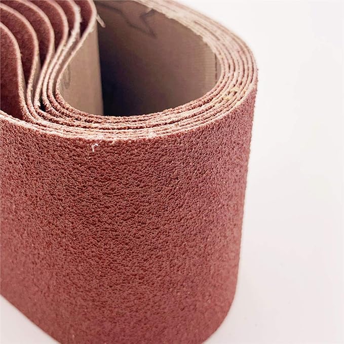 3-Inch x 21-Inch Belt Sander Paper,40 Grit Aluminum Oxide Sanding Belt,12 Pack (3x21in, 40 Grit)