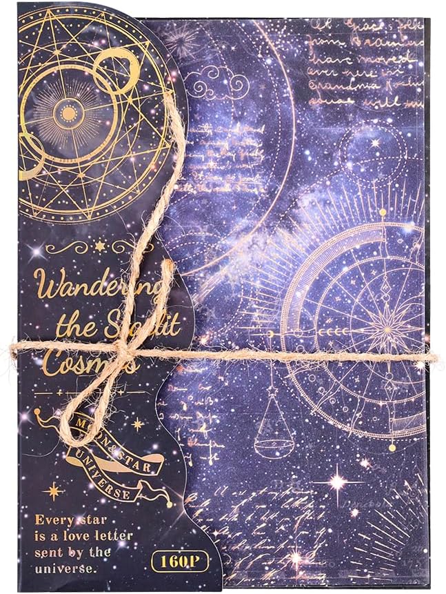 icceemee 160 Sheets of Starry Sky Scrapbook Paper, journaling Scrapbook - Image 7