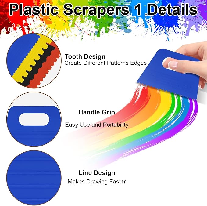 EEEKit 27 PCS Palette Knife Set, Stainless Steel Spatula Pallet Knife - Image 3