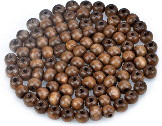 AD Beads Wood Spacer Loose Wooden Craft Beads Big Hole Beads Assorted by ADBeads