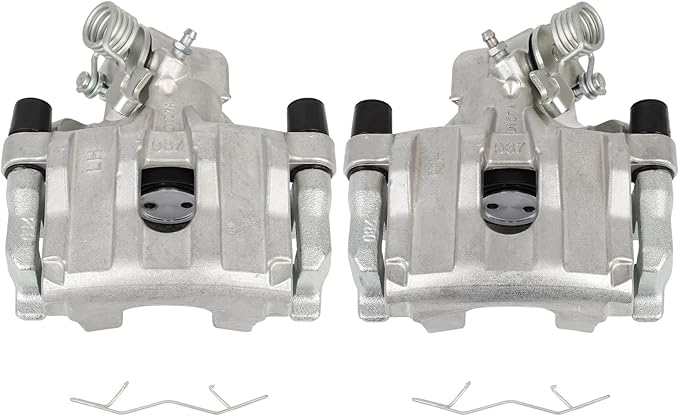 cciyu 19B6284A 19B6285A Rear Left & Right Brake Caliper With Bracket For Ford For C-Max/For Escape/For Transit Connect,For Mazda For 3/For 3 Sport