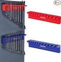 WORKPRO 2-Piece Magnetic Wrench Organizer Rack Set, 24 Slots Fits SAE (5/16' to 3/4') and Metric (9 mm to 20 mm) Wrench Holder Trays to Keep Wrenches Organized