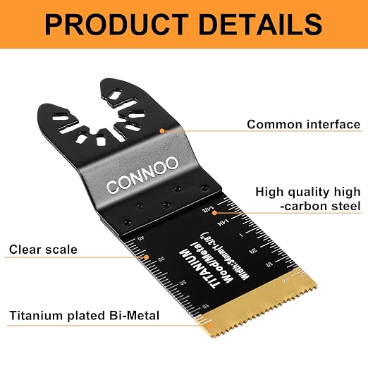 CONNOO 120 Pack Oscillating Saw Blades, Japanese Long Teeth, Quick Release - Image 6