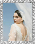 DIKAR 8x10 Picture Frame with White Pearls as Wedding gifts, Wedding Picture by DIKAR