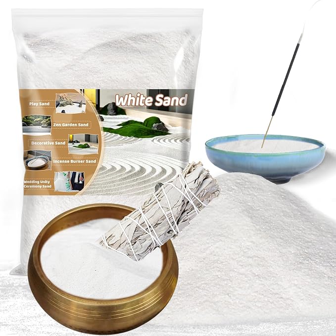 RAINFLOW 15 OZ Fine White Sand for Crafts by Unknown