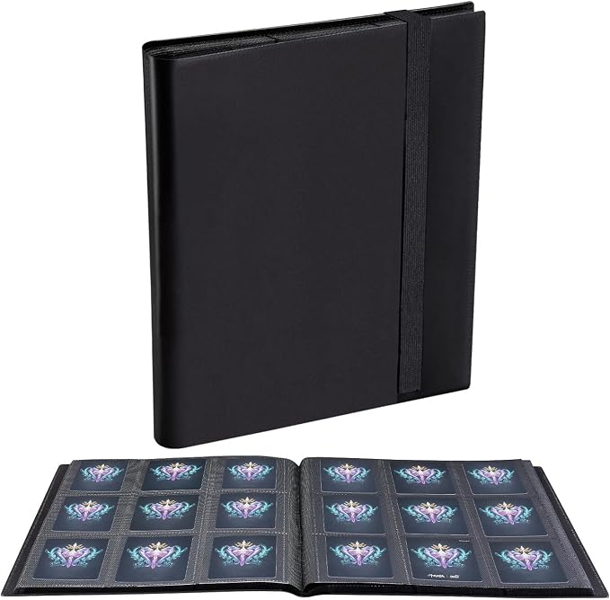 Card Binder, 360 Pockets Upgraded Trading Card Binders, Cards Collection Binder by JIQEZNL